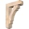 Ekena Millwork Merced Craftsman Smooth Bracket w/ Offset Brace, Douglas Fir, 7 1/2"W x 28"D x 36"H BKT0806X28X36MRC04SDF - alternate 1